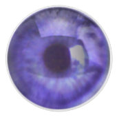 Violet Eyeball Keramische Knop (Voorkant)