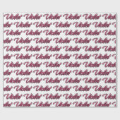 Violet faded pink personalisiertes Geschenkpapier Cadeaupapier (Vlak)