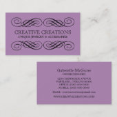 Violet Fancy Vlaams Visitekaartje (Voorkant / Achterkant)