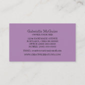 Violet Fancy Vlaams Visitekaartje (Achterkant)