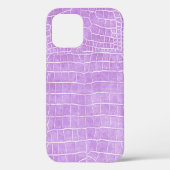 Violet Faux Crocodile Leather Case-Mate iPhone Case (Achterkant)