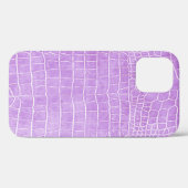 Violet Faux Crocodile Leather Case-Mate iPhone Case (Achterkant (horizontaal))