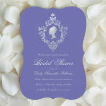  Violet Faux Silver Crest Vrijgezellenfeest
