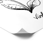 Violet Februari Dag Poster (Hoek)