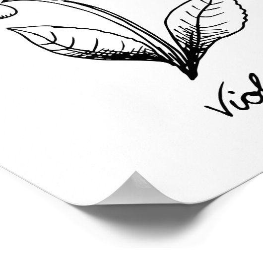 Violet Februari Dag Poster (Hoek)