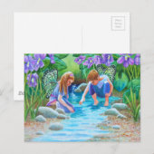 Violet feeën briefkaart (Voorkant / Achterkant)