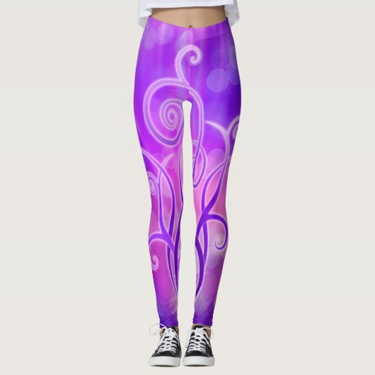 Violet Flame - Grafisch ontwerp Leggings (Voorkant)