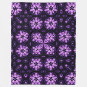 Violet Flame Spirit Mandala Quilt Patroon Fleece Deken (Voorkant)