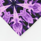 Violet Flame Spirit Mandala Quilt Patroon Fleece Deken (Hoek)