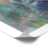 Violet Floral Abstract Art Poster (Hoek)