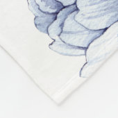 Violet Floral Baby Milestone Fleece Deken (Hoek)