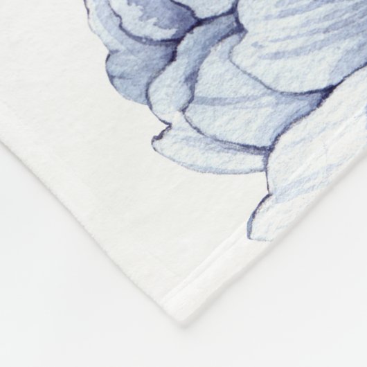 Violet Floral Baby Milestone Fleece Deken (Hoek)