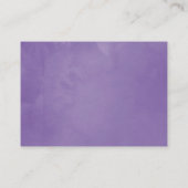 Violet Floral Baby shower Display Shower Informatiekaartje (Achterkant)