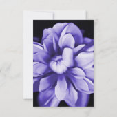 Violet Floral Bloom Bridal Shower Kaart (Achterkant)