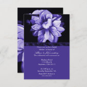 Violet Floral Bloom Bridal Shower Kaart (Voorkant / Achterkant)