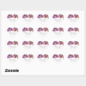 Violet Floral Boho hart Sticker (Vel)