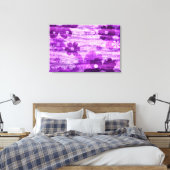 Violet Floral  Canvas Afdruk (Insitu (Slaapkamer))