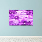 Violet Floral  Canvas Afdruk (Insitu (Houten vloer))