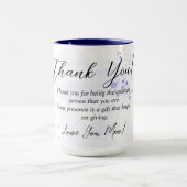 Violet Floral Dank je mam cadeau idee Mok (Midden)