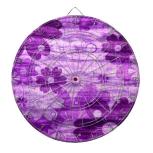 Violet Floral  Dartbord