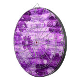 Violet Floral Dartbord (Voorkant Rechts)