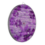 Violet Floral Dartbord (Voorkant Links)