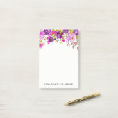 Violet Floral Draped Wreated Waterverf Notes (Op bureau)