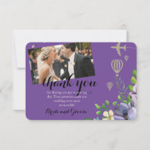 Violet Floral en Travel Thleding Wedding