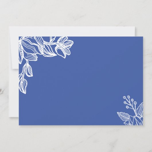 Violet Floral Grafisch Modern Funeral Sympathie Bedankkaart (Achterkant)