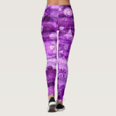 Violet Floral Leggings (Achterkant)