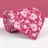 Violet Floral Pattern Custom Necktie Stropdas