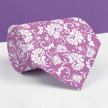 Violet Floral Pattern Custom Necktie Stropdas<br><div class="desc">This custom necktie features a sophisticated floral pattern, making it a stylish and unique accessory. It's perfect for adding a touch of personality to any outfit, whether it's for a special occasion or everyday wear. The high-quality fabric ensures a comfortable and long-lasting wear, and the custom design allows you to...</div>