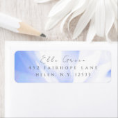 Violet Floral Return-adreslabel Etiket (Insitu)