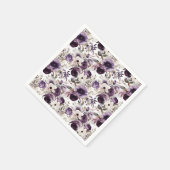 Violet Floral Servet (Hoek)