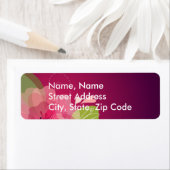 Violet Floral Weddenschap Label (Insitu)