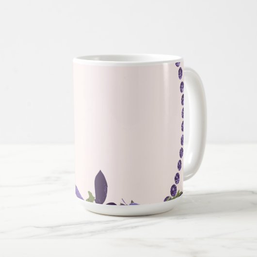 Violet Florals Koffiemok (Voorkant rechts)