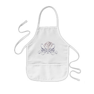 Violet Flourish Roos Designer Bib Kinder Schort