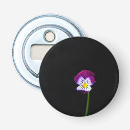 Violet Flower bocnm Button Flesopener