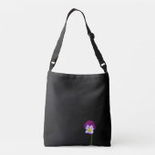 Violet Flower cbbcna Crossbody Tas (Achterkant)