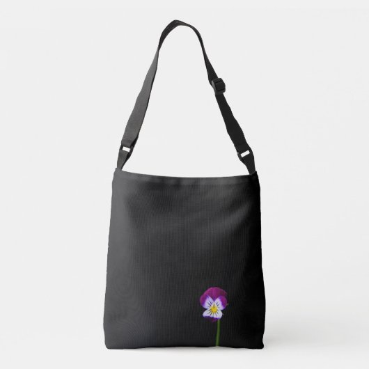 Violet Flower cbbcna Crossbody Tas (Achterkant)