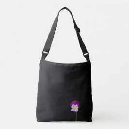Violet Flower cbbcna Crossbody Tas