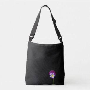 Violet Flower cbbcnm Crossbody Tas