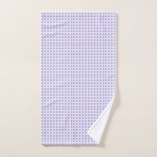 Violet Flower Classic Pattern Handdoek (Handdoek)