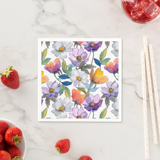 Violet Flower Coaster Servet (Insitu)