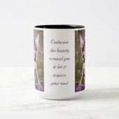 Violet Flower Fairy Tweekleurige Koffiemok (Center)