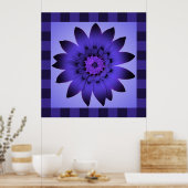 Violet FLower-illustratie - Posters (Keuken)