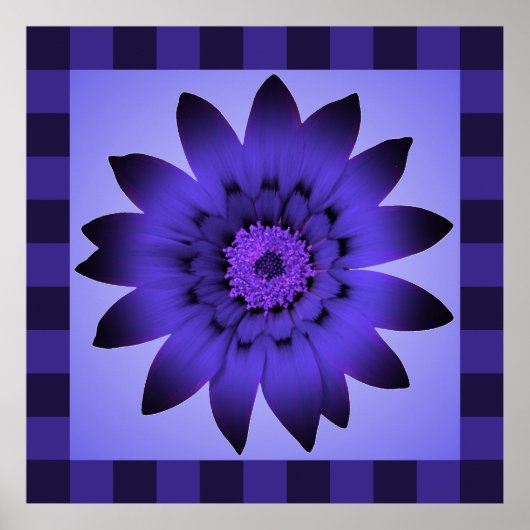 Violet FLower-illustratie - Posters (Voorkant)