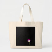 Violet Flower jtcn Large Canvas tas (Voorkant)