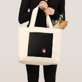 Violet Flower jtcna Grote Tote Bag (Voorkant (product))
