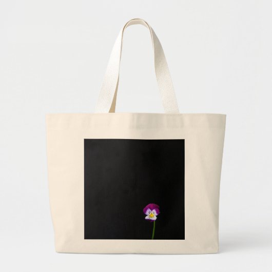 Violet Flower jtcna Grote Tote Bag (Voorkant)